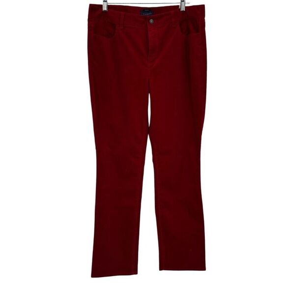 Talbots Pants - Talbots Heritage Corduroy Straight Leg Pants Red Size 14 NWT